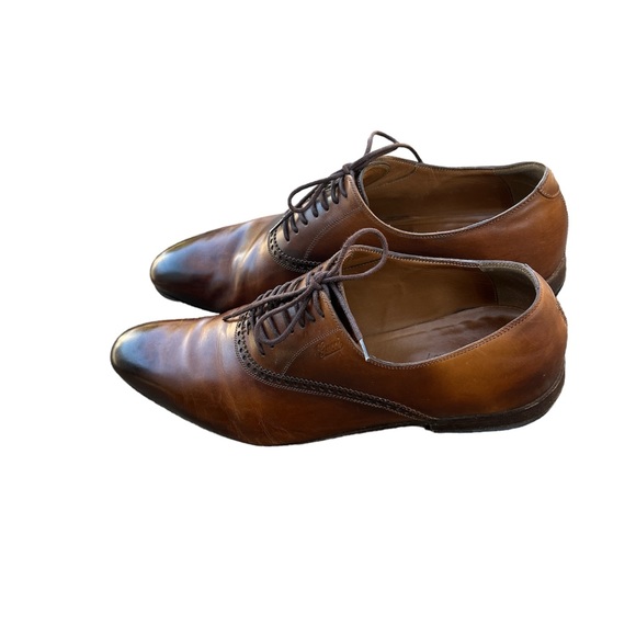 Gucci | Lace Up Burnished Toe Leather Oxfords Loafers US size 7 - Picture 3 of 16